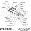 Cifial 31110HC Hexa Wall-Mounted Washbasin Mixer 3F Dimension